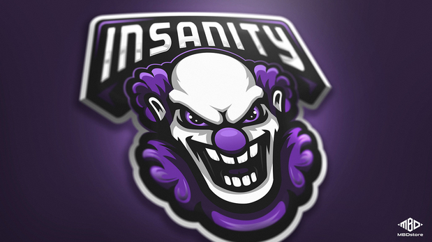 logo设计案例：Insanity clown mascot logo插图7