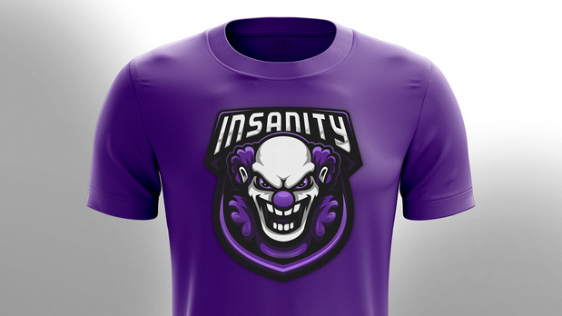 logo设计案例：Insanity clown mascot logo插图11